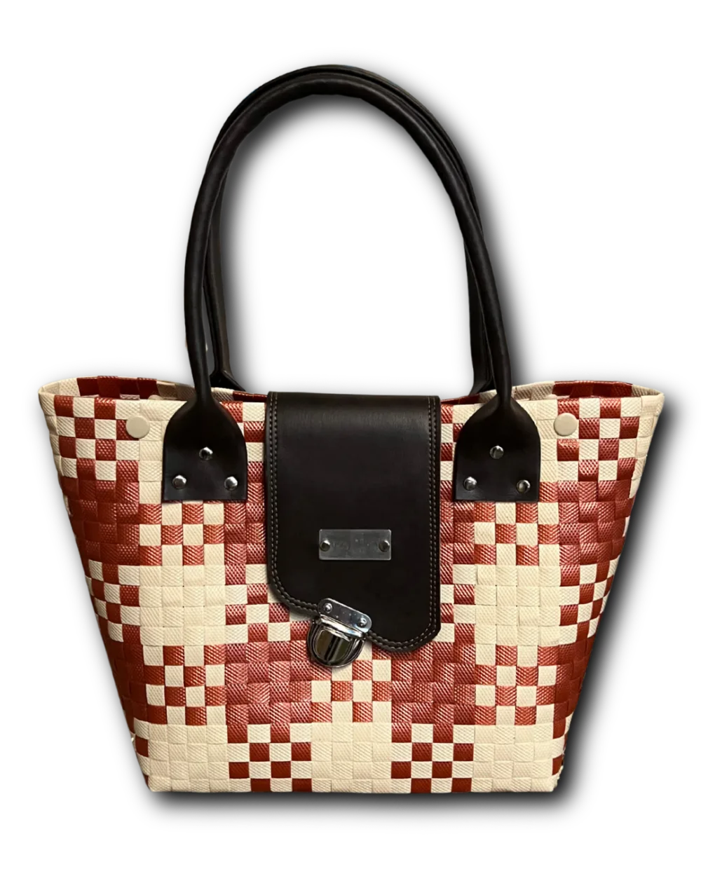 Bolso Aura en rojo y crema